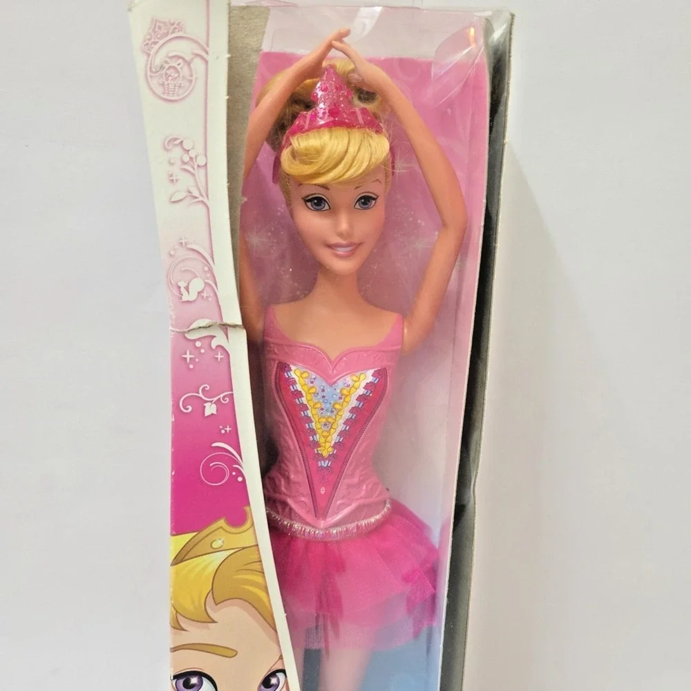 Disney Princess Aurora Sleeping Beauty Ballerina Doll Pink Dress NRFB